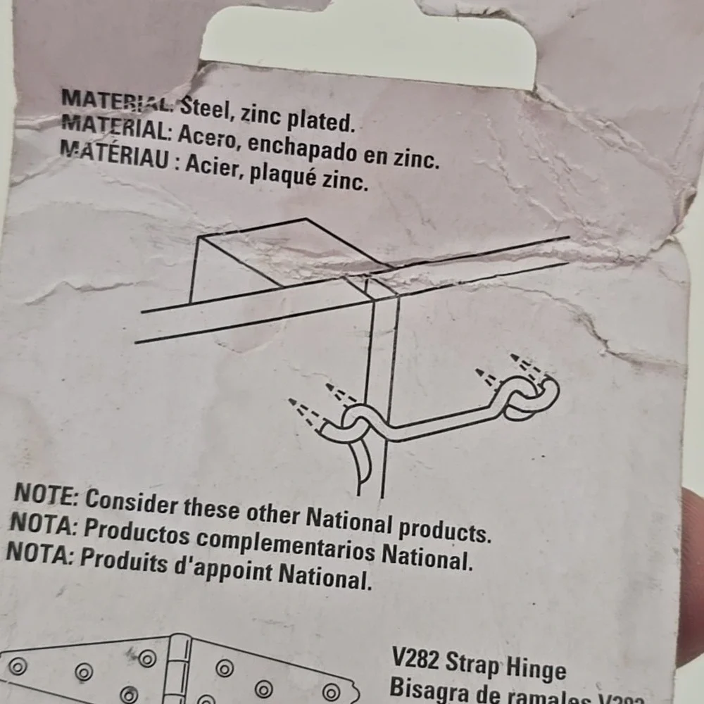 National Hardware 4 Inch Gate Hook ~ Zinc Plated~N122-168 V2102